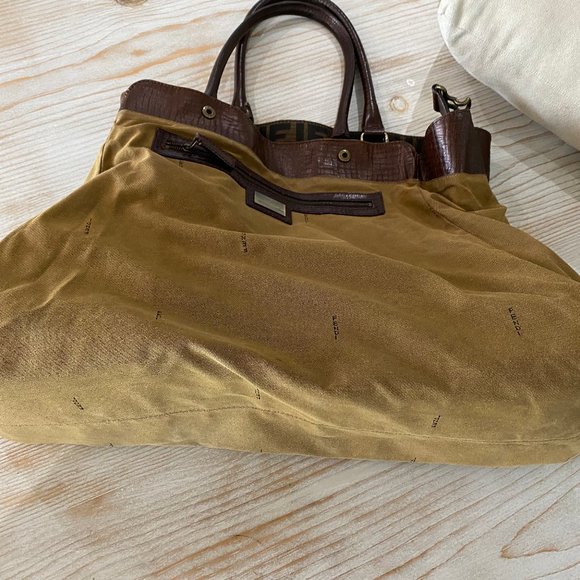 Large FENDI Zucca Canvas & Leather Chef du Jour - Picture 13 of 17